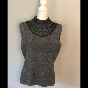 Grace Elements |Sleeveless Sweater Beaded XL